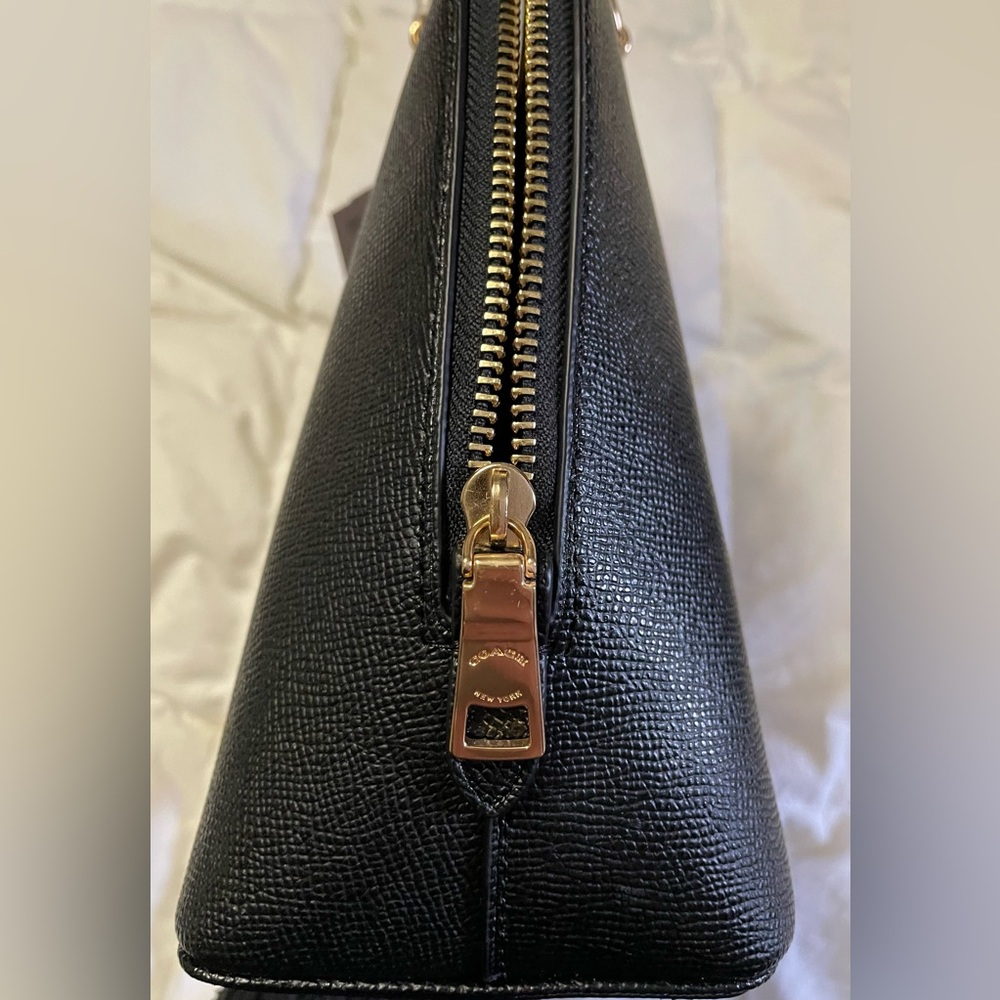 Coach Black Katy Satchel with Gold Hardware - Picture 3 of 10